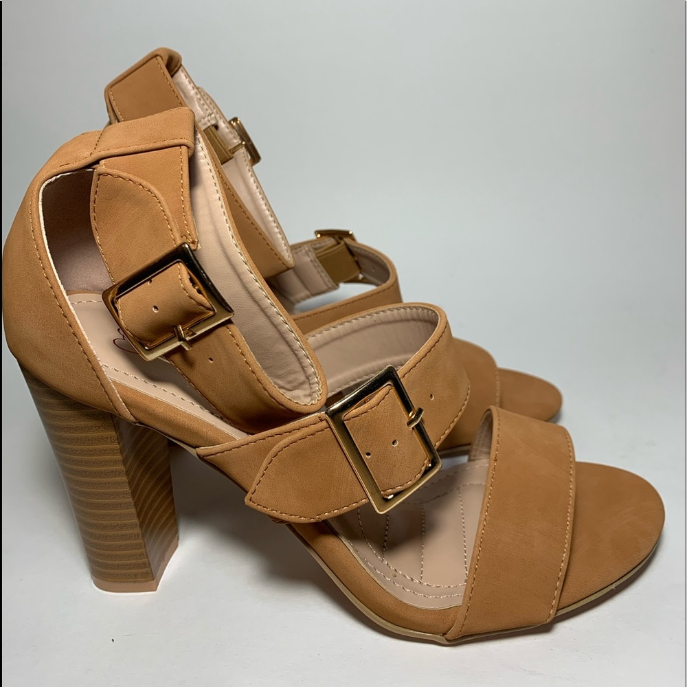 Buckle Strap Booties Heels - Picture 3 of 5